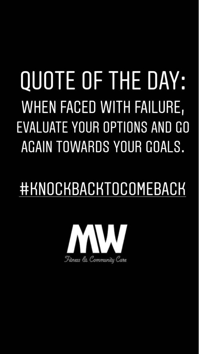 MWIMPACT's tweet image. It is okay to fail, it is okay for doors to be closed in front of you, you must remember this is a valuable lesson in life. A lesson to not discourage you but the opposite, to encourage you to do better, to push harder, to achieve greater. 
#believeinyourpotential #mwfcc