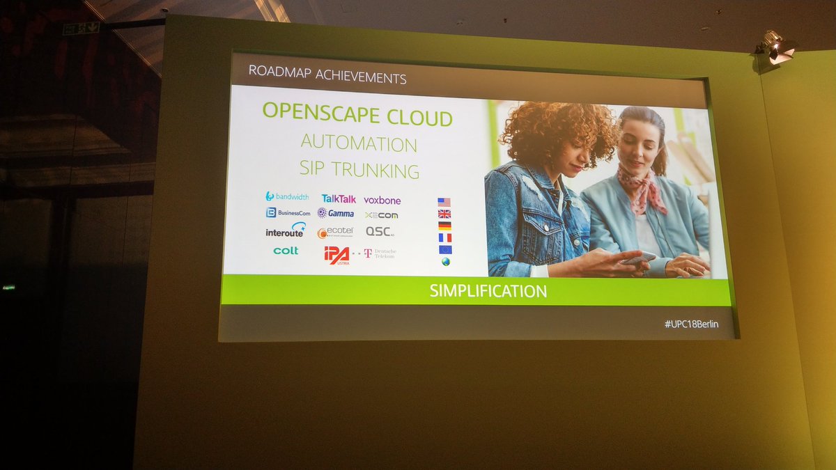 Sip trunk of <a href="/businessComNL/">BusinessCom</a> is certified on Unify Cloud #UPC18Berlin
