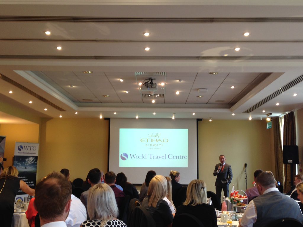 <a href="/worldtraveldub/">World Travel Centre</a> are pleased to sponsor this mornings breakfast forum @HiltonTP with @EtihadAirways <a href="/loudmouth_media/">Loud Mouth Media Ltd</a> <a href="/google/">Google</a>