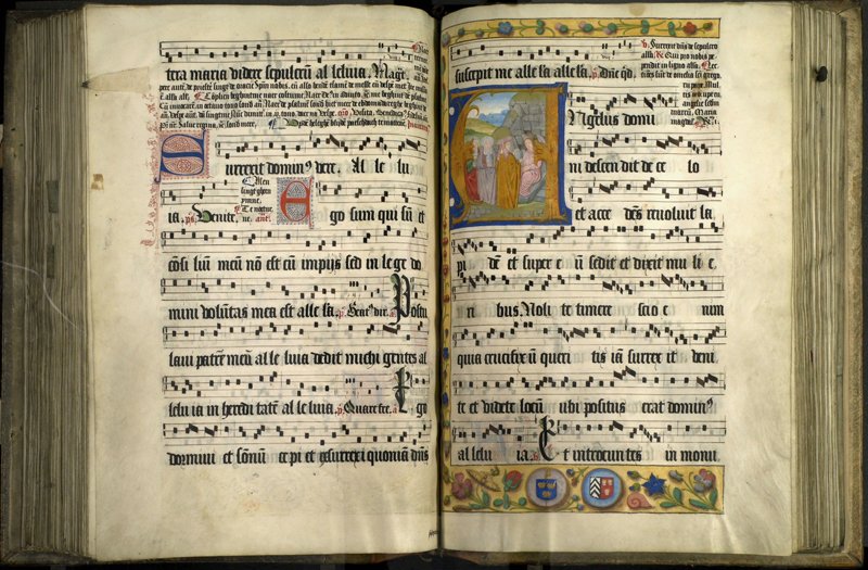 RadleyArchives's tweet photo. A letter from @RareBooksOfBod in 1957 has the answer we've been looking for to identify the #CoatofArms in our #Flemish #antiphonal. The Poor Clares. Thanks, #Bodleian
https://t.co/ecGR1EKb5x https://t.co/nULiHldh5M