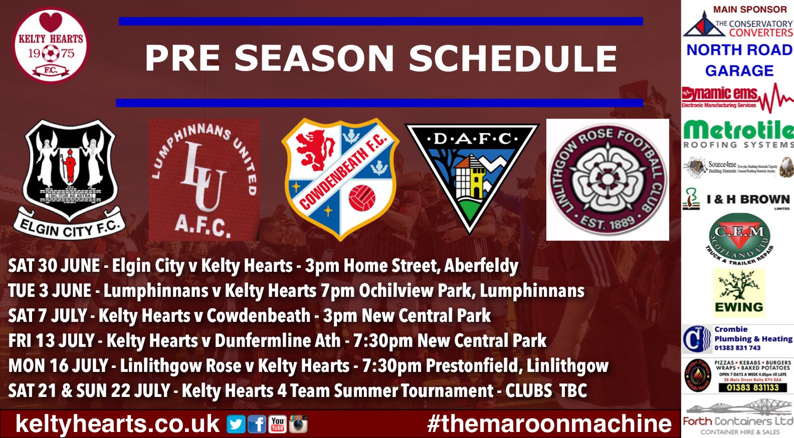 Kelty Hearts FC 🇱🇻 on Twitter "🇱🇻⚽️PRE SEASON FRIENDLIES Its an