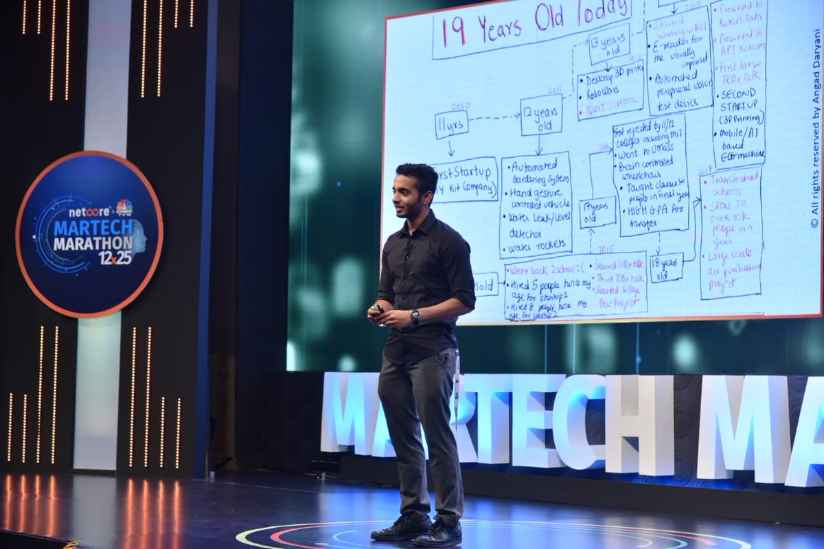 netcore_cloud's tweet photo. Tech isn’t the goal, but merely a tool; what we use this tool for, matters: Angad Dariyani at #MartechMarathon 12x25, #withNetcore @CNBCTV18Live https://t.co/PCPwEpVRhp