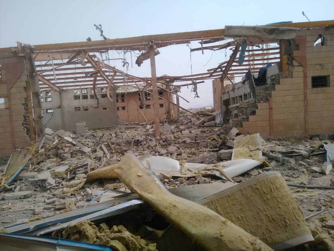 msf_yemen's tweet photo. 4/4 Monday´s attack on @MSF CTC in Abs by the Coalition is unacceptable. It destroyed a patient ward &amp; damaged an adjacent triage &amp; observation ward @MSF strongly condemns the bombing of @MSF CTC in Abs as part of a worrisome pattern of attacks on vital medical services in #Yemen https://t.co/YPdPpRsc2g