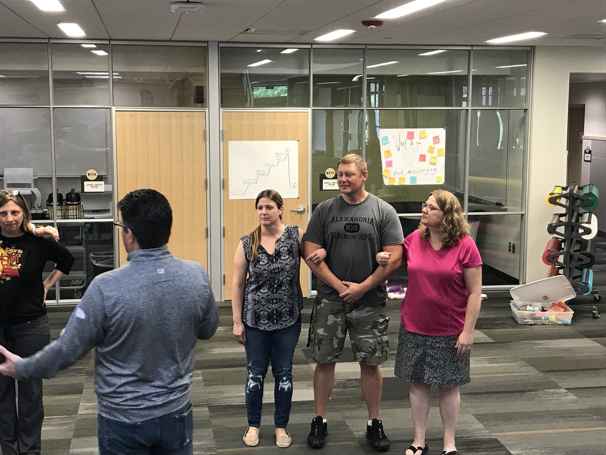 OWLanguage's tweet photo. Day 3 of #owlmwbc18 being open to possibility, play, and real relationships in and out of the classroom. #owlbootcamps #owlanguage #iloveowl https://t.co/WJR5vVv7tp