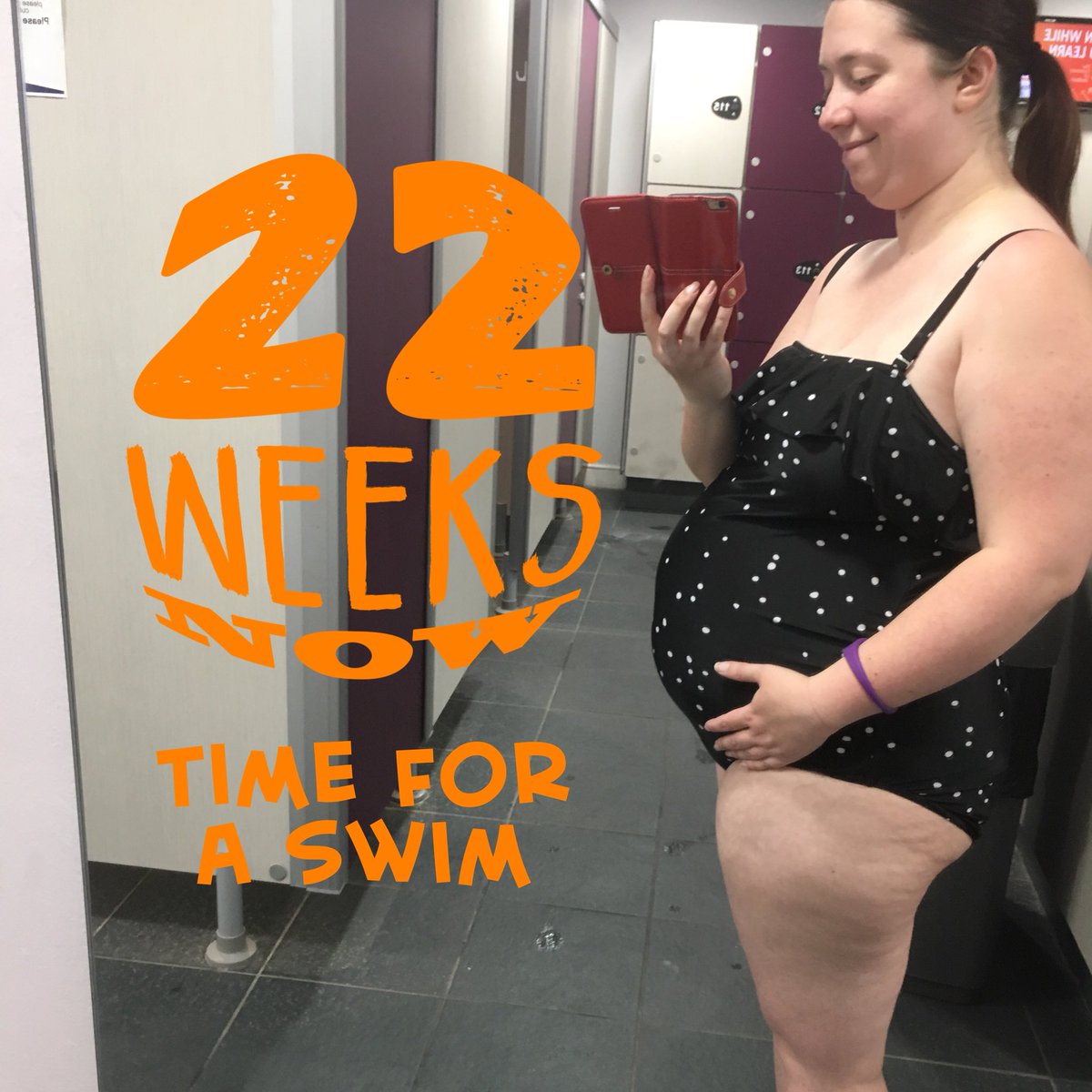 DebbieChaston's tweet photo. Went for my weekly swim today and loving my bump 🤰#18weeksleft #pregnantbump https://t.co/NpC6EMVmBj