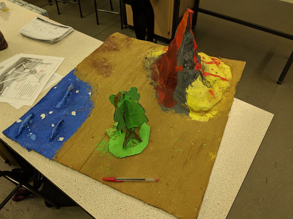 HSLC_Science's tweet image. Mr Mcrae's and Mr Cluff's year 8s building some fantastic volcano models.