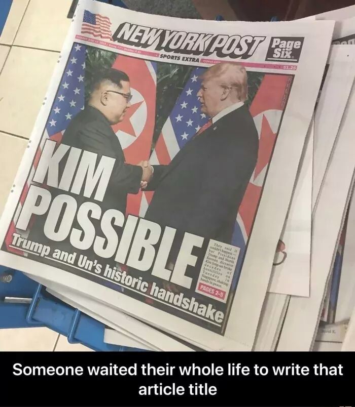 muditagirotra's tweet photo. #kimtrump #trumpkim #kimjongun #donaldtrump #kimpossible #cartoons #goodheadlines #badheadlines https://t.co/tpxwXnHBf8