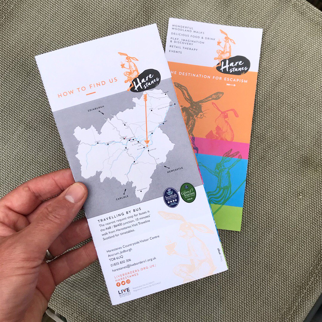 pmgd_'s tweet image. Always fab visiting Harestanes and even more so when picking-up printed copies of the Harestanes visitor leaflet, designed by pmgd. 
#pmgd #graphicdesign #printsamples #harestanes #liveborders