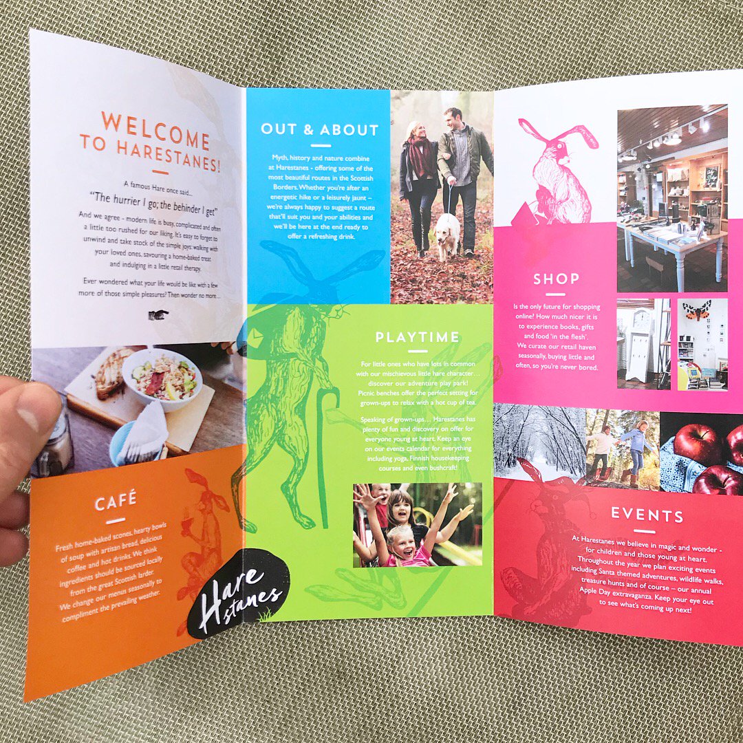 pmgd_'s tweet image. Always fab visiting Harestanes and even more so when picking-up printed copies of the Harestanes visitor leaflet, designed by pmgd. 
#pmgd #graphicdesign #printsamples #harestanes #liveborders