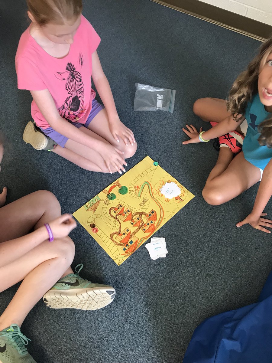MrsLanesClass's tweet photo. Students created board games based off of the novel, Holes. Fun way to end the year! @LouisSachar @StoneleighES https://t.co/5SMzlVJYG8