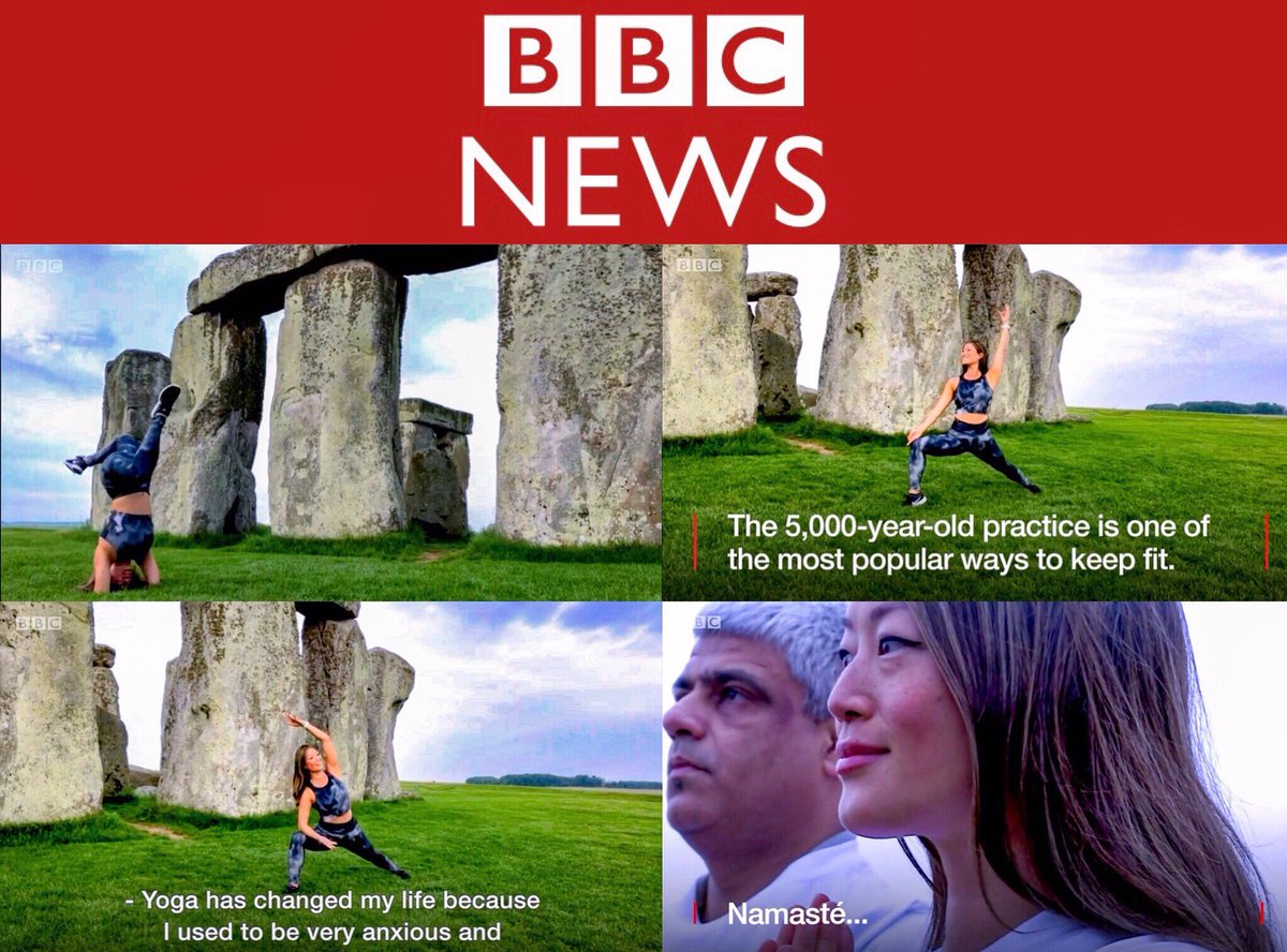 SarahHighfield's tweet photo. I’m on @BBCnews today teaching @Yogagise yoga at Stonehenge with @IndiaTourismUK / @IncredibleIndia 🧘🏻♀️
@bbcworldservice @yoganect #BBCnews #IncredibleIndia #IDY2018 #YogagiseYoga #Yogagise #SarahHighfield #Stonehenge #StonehengeYoga #UnescoWorldHeritage #Yoganect https://t.co/nKjenziume