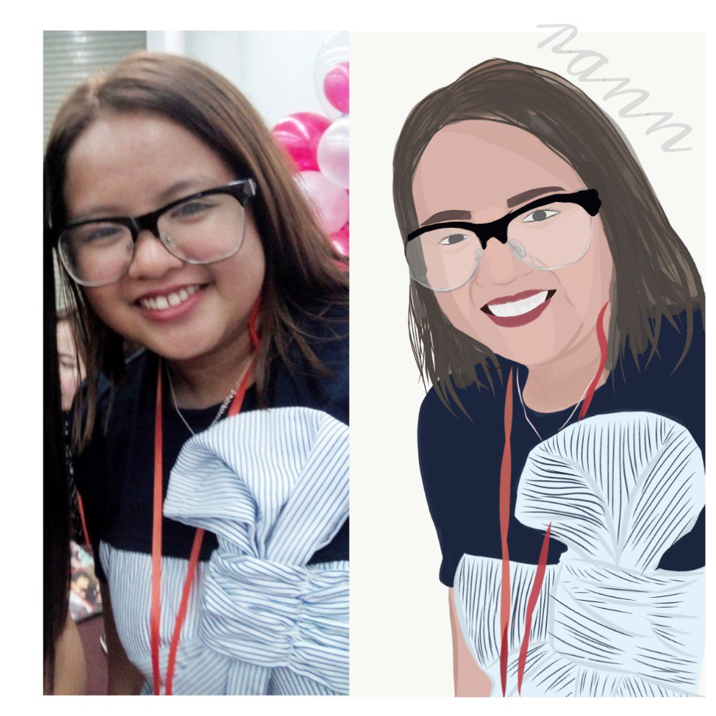 ridicurose's tweet image. My Alyloony fanart 😊💛 I chose this photo as the basis for my fanart because it's my first picture with ate @iamAlyloony ✨(can't draw ma face so I cropped myself 😭😂)
#NotaPro