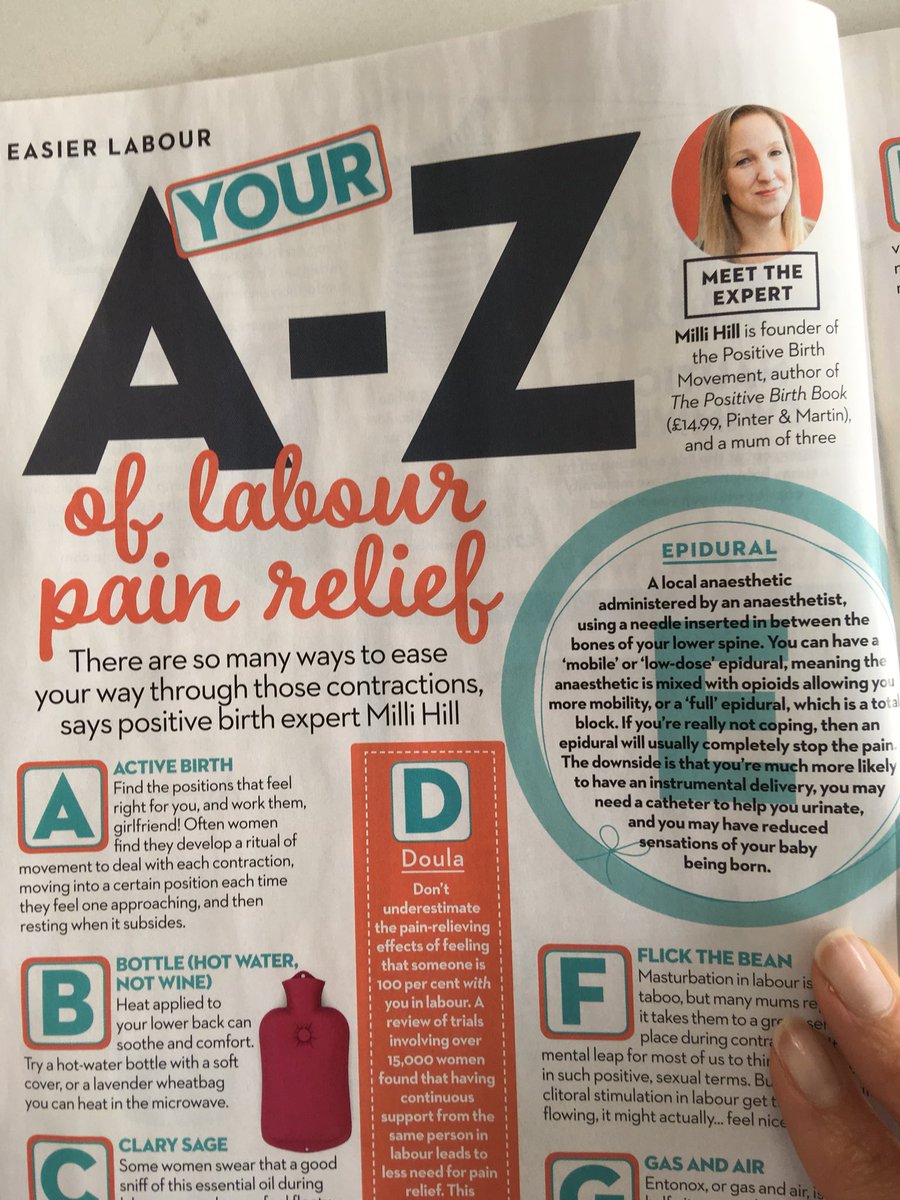 Nutritionemily's tweet photo. Great to see @millihill tips in new issue of @MotherAndBaby For more essential pregnancy info read #ThePositiveBirthBook @pinterandmartin https://t.co/sAAcL6kv6f