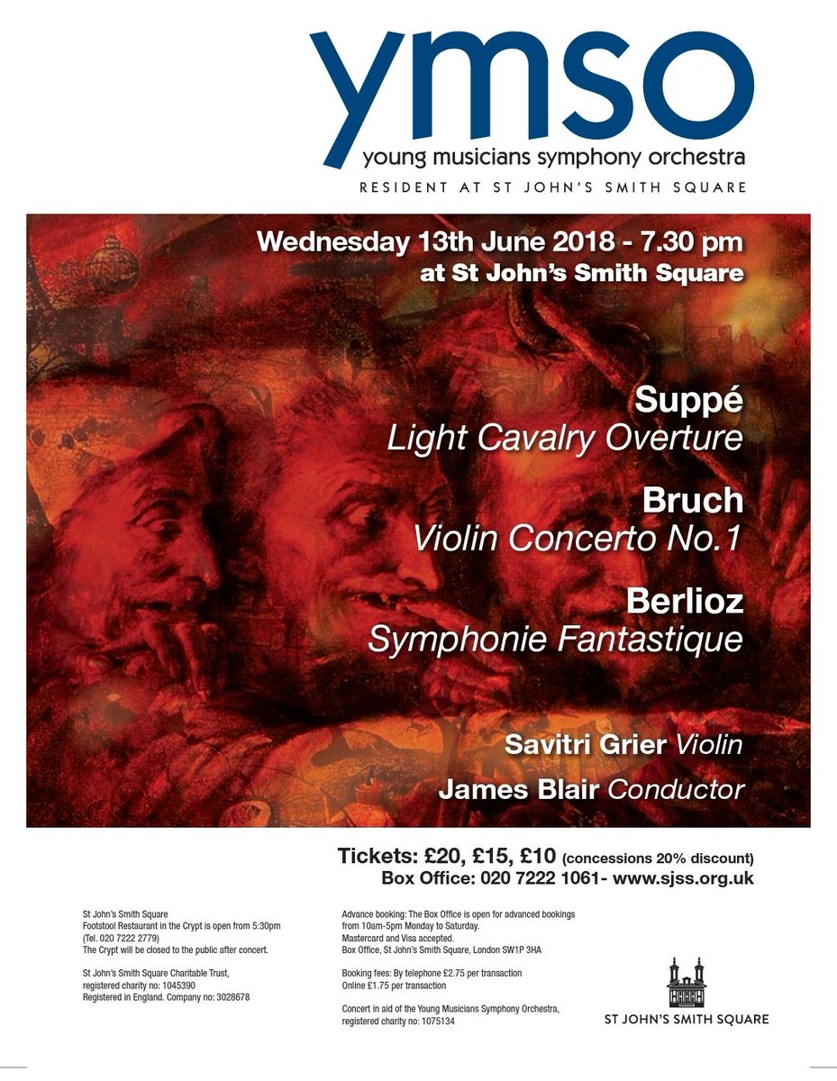 So excited about tonight's concert with the wonderful Savitri Grier at  @StJohnsSmithSq. Hope to see you all there!