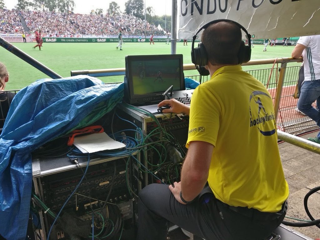 Axitoureu's tweet photo. Tim Bond #VAR his experience with AXIWI during Rot Weiß Köln vs HTC Uhlenhorst Mülheim: “In a high pressure game, with 4,000 noisy spectators, and working in my second language, having a reliable comm system was crucial and allowed me to focus on getting decisions right” #umpire https://t.co/w8sgGop7Pz