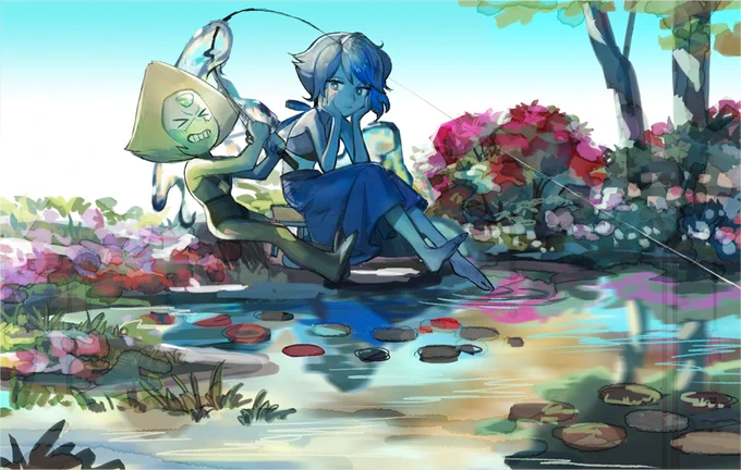 ラピスとペリ #StevenUniverse 