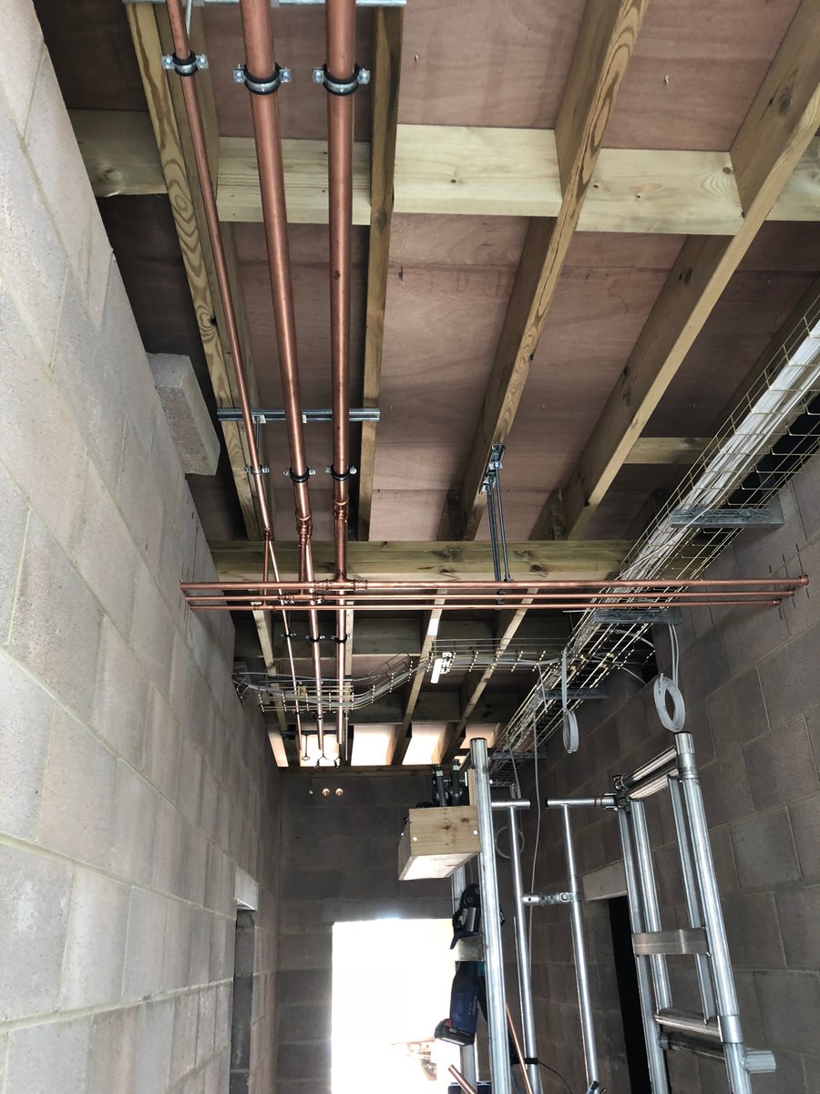 intergas's tweet photo. We are very please to have been appointed to under take the mechanical installation @Cheltenhamrugby new changing village, work is progressing nicely. #pipefitting #rugby #commercial @mirashowers #rada https://t.co/qZ3hMXHp1d