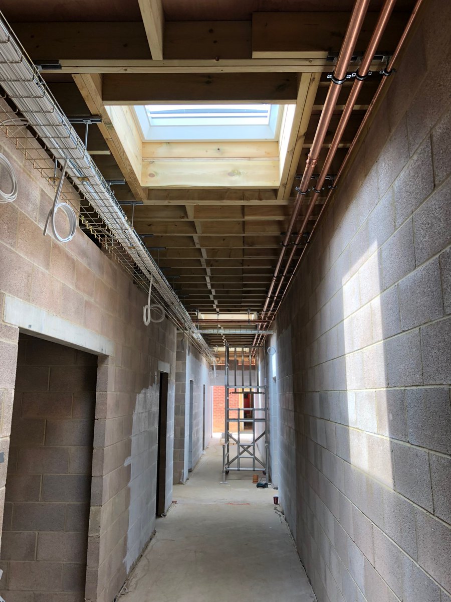 intergas's tweet photo. We are very please to have been appointed to under take the mechanical installation @Cheltenhamrugby new changing village, work is progressing nicely. #pipefitting #rugby #commercial @mirashowers #rada https://t.co/qZ3hMXHp1d