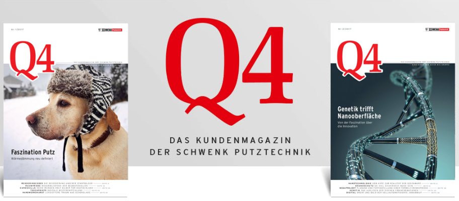Q4 - Lektüre rund ums Thema Bauen, Baustoffe und noch viel mehr. 
Das Magazin könnt ihr kostenlos online lesen oder direkt downloaden, einfach hier entlang >>> bit.ly/Q4Magazin