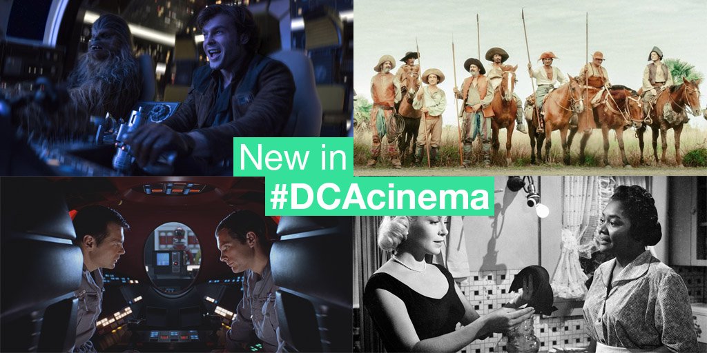 DCAdundee's tweet photo. New in #DCAcinema: #SoloAStarWarsStory, Zama, 2001: A Space Odyssey, the first of #EveFowler's Artist's Choice Screenings and much more! https://t.co/lEdtls69o1 https://t.co/1fU9RYceC4
