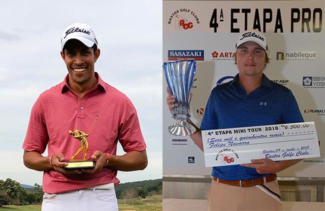 PortaldoGolfe's tweet photo. Profissionais: Marcelo Monteiro vence na Baroneza e dedica vitória ao coach Alexandre Rocha; Felipe Navarro conquista, em Bastos, seu terceiro título consecutivo. Saiba + https://t.co/1nn0cfeRlK = #GolfProTour #CBGProTour #PGAdoBrasil #GolfeBrasil #BGC #QBGC https://t.co/wvbOU0vTnA