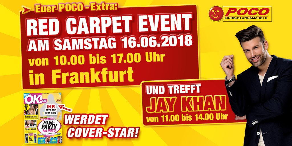 Poco De Wir Rollen Fur Euch Den Roten Teppich Aus Damit Ihr Euch In Frankfurt Wie Ein Star Fuhlen Konnt Weitere Informationen Findet Ihr Hier T Co 9pkhdkmk4s Poco Meinpoco Redcarpet Roterteppich Jaykhan