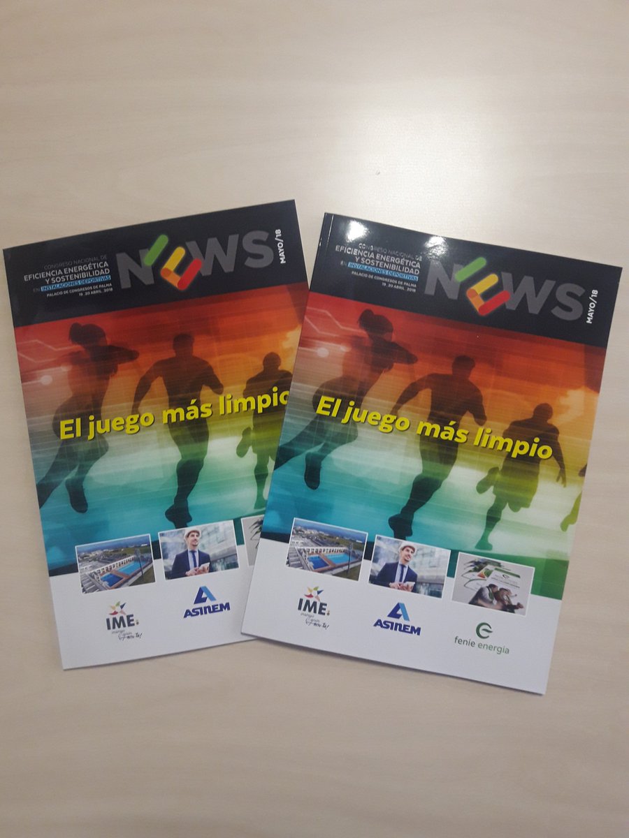 ¡Ya tenemos la edición del mes de mayo de la revista NEWS! Próximamente colgaremos el enlace para descargarla desde congreimeasinem2018.com ¡No te la puedes perder!
 #eljuegomaslimpio
<a href="/Menergaspain/">Menerga España</a> <a href="/Jomagona/">Jose Maria González</a> <a href="/j_groizard/">Joan Groizard.</a> <a href="/goib/">Govern de les Illes Balears</a> <a href="/IsabelReija/">Isabel Reija</a> @LedvanceES <a href="/Jaimefornes1/">Jaime fornes</a> <a href="/IMEPalma/">IME Palma</a>