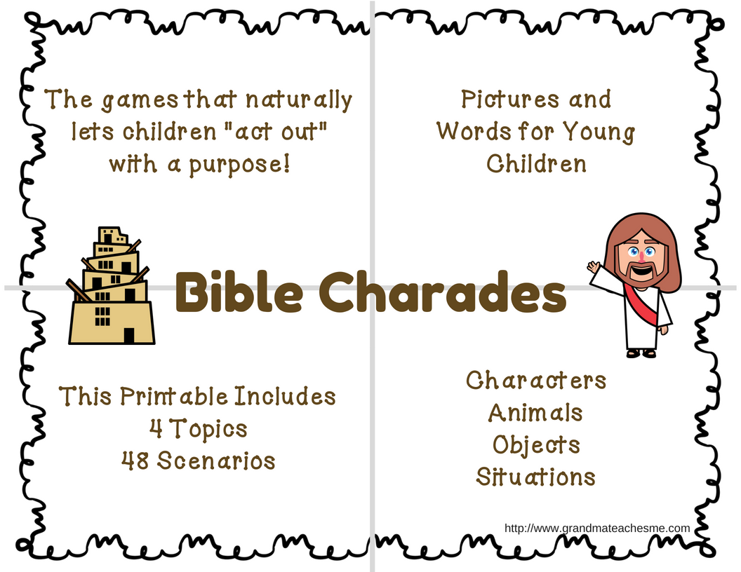 Denise Oliveri on X: printable-pkween-christian-charades