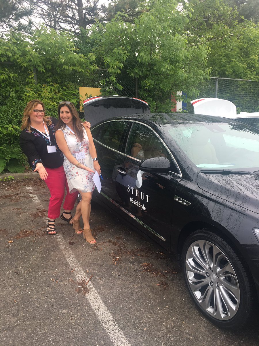 Andrea_Buckett's tweet photo. @AnnabelJFitz and I are ready to ride to @niagaraonlake in #buickstyle @BuickCanada #strut2018 https://t.co/xC7GlDROxa