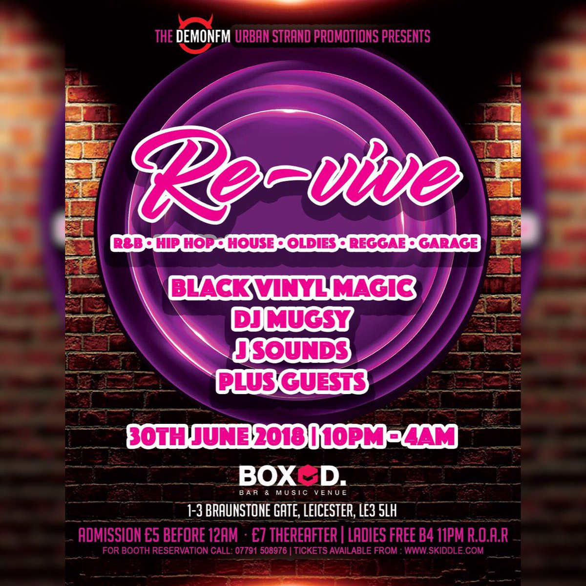 LifeEnterCo's tweet image. If you love your old skool classics then this is the place to be on June 30th, Boxed Night Spot Leicester 🕺🏼💃🏽🎤🎧🥂