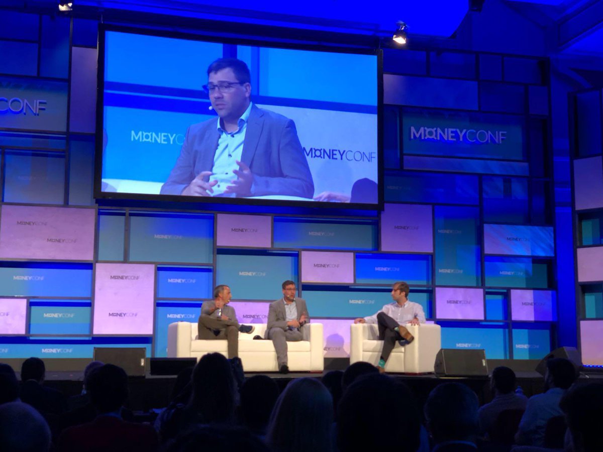 eToro's tweet photo. "We are going to witness the biggest transfer of wealth over the next 20 years. Money moving to the blockchain" @yoniassia about the future of #Millennials and finance. "The money of finance is going to be in the hands of digital natives..." https://t.co/j6dGUa8D4e