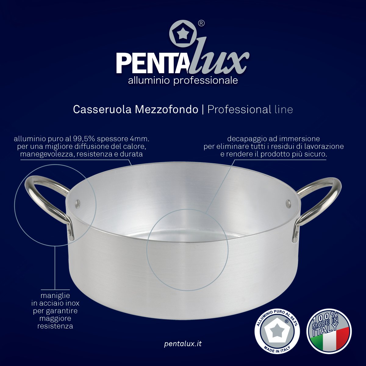 Pentalux's tweet photo. CASSERUOLA MEZZO FONDO Professional line.
disponibile nei nuovi formati Ø 46 e 50 cm.

#pentalux #italpent #cucina #food #alluminiopuro #alluminioprofessionale #alluminioantiaderente #horeca #pentolame #casseruole #madeinitaly #100x100italiano #prodottoitaliano #hotellerie https://t.co/d9zP9B0sXS
