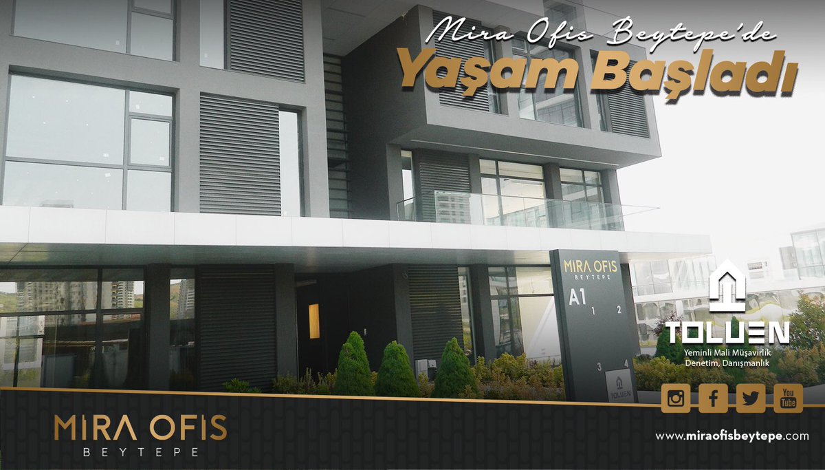 miraofis's tweet photo. Mira Ofis Beytepe’de yaşam başladı! Toluen firması keyifli ekibiyle teras ofisteki yerini aldı. Sizler de sitemize girerek 3D Sanal Tur ile örnek ofisimizi inceleyebilirsiniz. ⠀
⠀
#miraofisbeytepe #kuleofis #bahçeofis #terasofis #loftofis #caddemagaza #yavuzyapı #inşaatprojesi https://t.co/ylZSl8dnpL