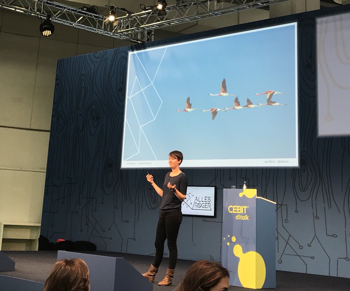 Bitkom_Bildung's tweet photo. „Is it #leadership or can I eliminate it?“ Lea Böhm, Gründerin @AllesPeople und stellv. Vorsitzende #FraueninderITK im #Bitkom: Im digitalen Zeitalter brauchen wir eine neue Führungskultur!#wommensummit #cebit18 https://t.co/gMnb2zqgFG