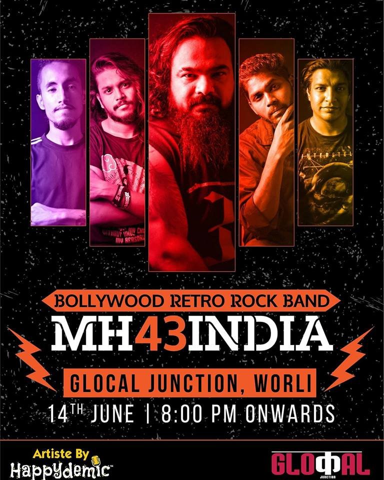 Mh43india's tweet photo. We are playing tomorrow at @GlocalJunction, Worli.
14th June 2018, Thursday. We will party till the music stops!
Join the party for some amazing fun. See you all there. 
#Mh43India #Stage #LiveMusic #Mumbai #LoungeGig #ShowTime #BollywoodLove #Bollywood #BollywoodRock #PunkRock https://t.co/RCDZlTK0Qi