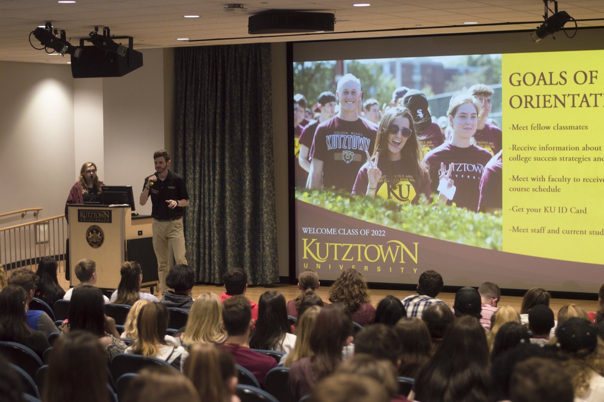 KUCONNECTIONS's tweet photo. First orientation cycle of the week at @KutztownU #HeyWhat https://t.co/0hbDS6TpeE