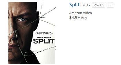 nblackburn01's tweet image. WHAT?!?! Don't have your copy of Split with THE #BettyBuckley yet? Be sure to grab it on @amazon streaming.  Currently on sale for $4.99! #whatabargain
