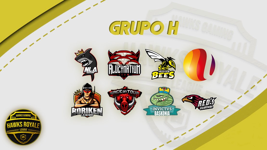 El GRUPO H de la fase clasificatoria estará compuesto por:

- @NLAGamingGG 
- <a href="/TeamAluzy_GG/">Team Aluzy</a> 
- <a href="/CRM_eSports/">#KillerBees</a> 
- <a href="/Omnium_eSports/">Omnium Lab eSports</a> (<a href="/OmniumLab/">Omnium Lab</a>)
- <a href="/BorikenLegends/">Borikén Legends</a> 
- <a href="/sace_tour/">Sace On Tour</a> 
- @Baskonia_CR (@BKNesports)
- <a href="/RedsGuarimba_CR/">Red´s Guarimba™</a> (<a href="/RedsGaming_ESP/">Reds Gaming E.C 🔴</a>)

Mucha suerte a todos los equipos.