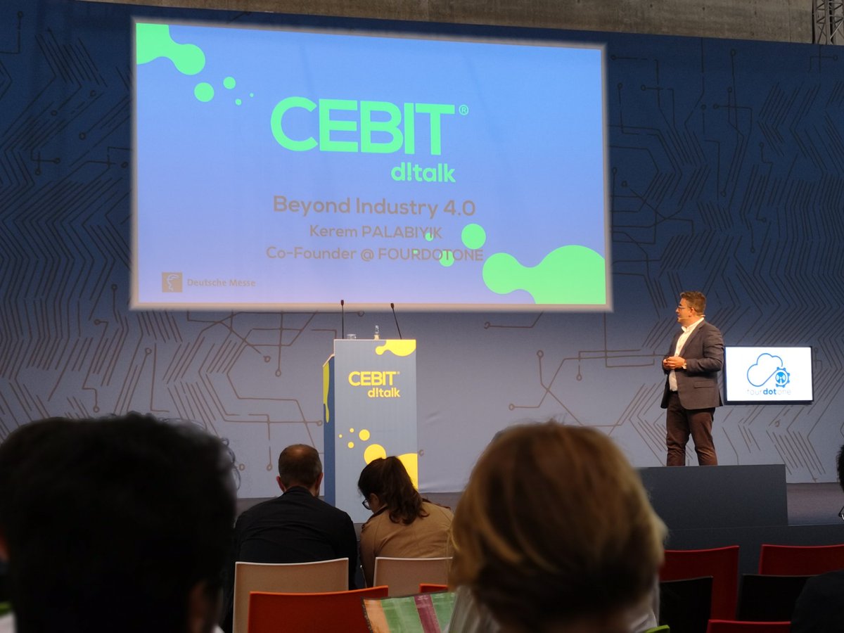 bthaber's tweet photo. Ülkemizden IoT çözümleri ile dikkat çeken @fourdotone kurucusu Kerem Palabiyik d! talk konuşmasını gerçekleştiriyor #CEBIT18 https://t.co/KJfJxVXQJi