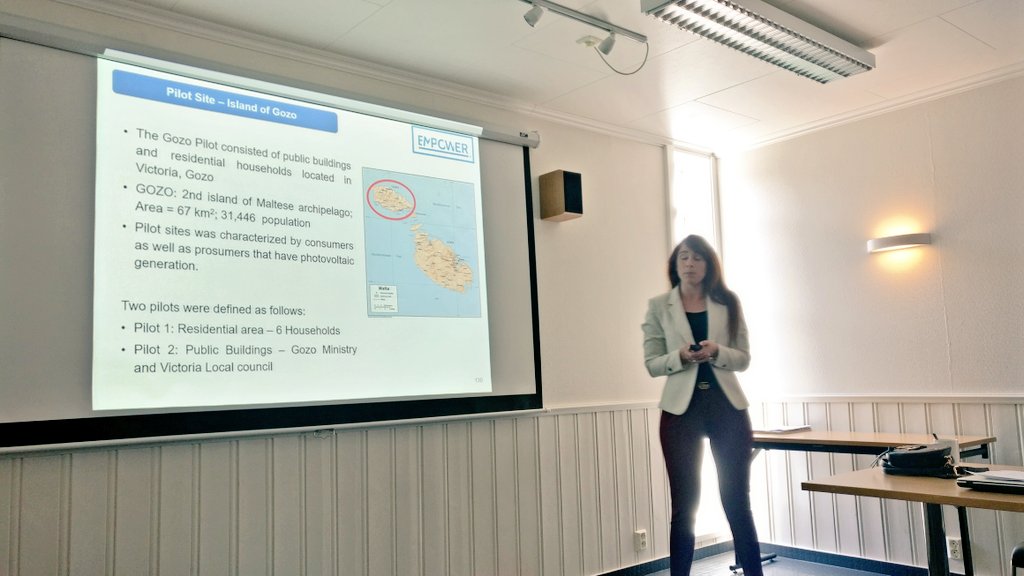 Diane Cassar from MIEMA presents the Malta pilot of WP7 of the Empower H2020 project