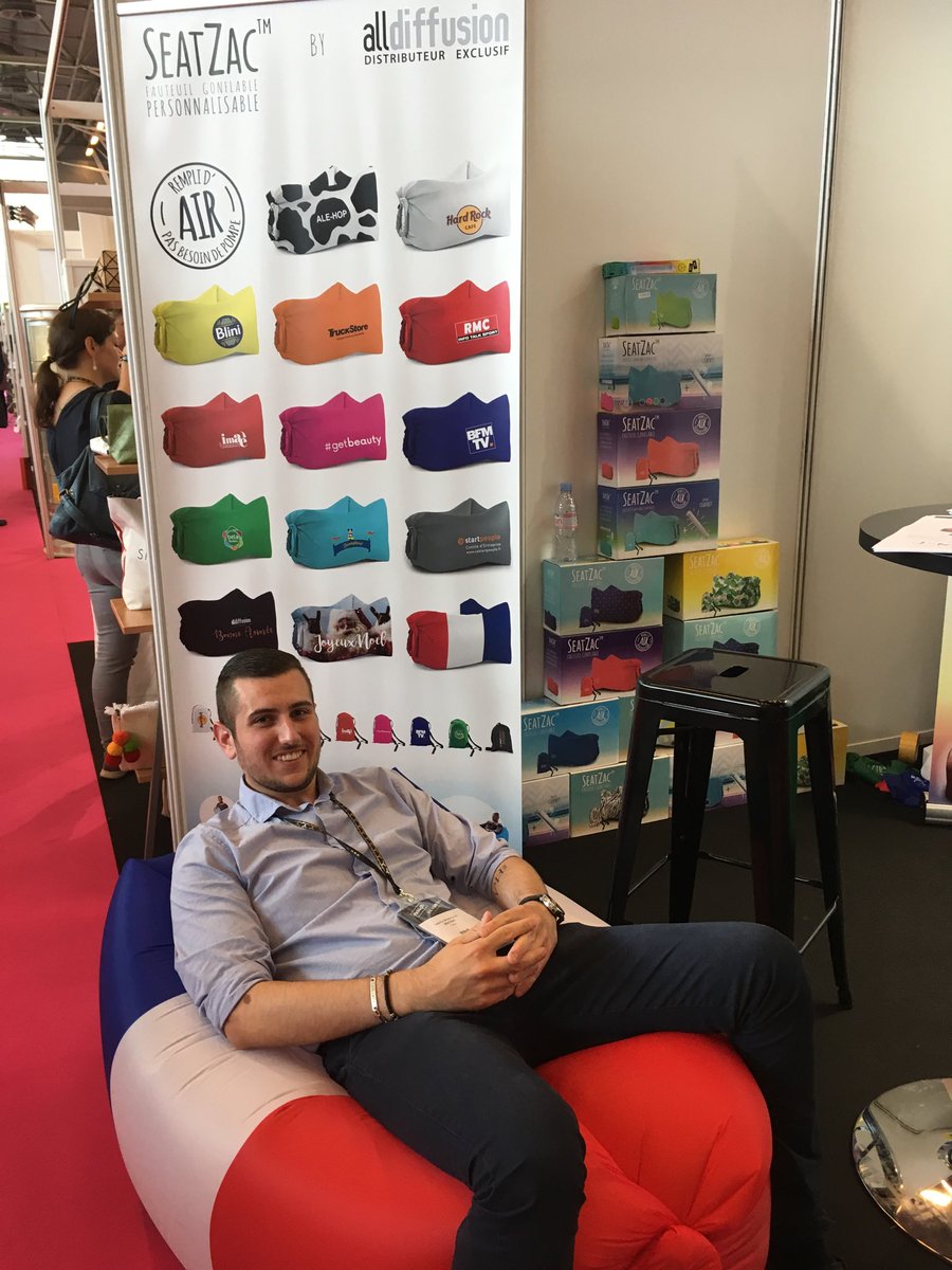 Jacques_Simonet's tweet photo. Salon @packandgift à Paris : All diffusion (Dardilly) présente ses Seatzac personnalisables https://t.co/sAIDFyzj3j