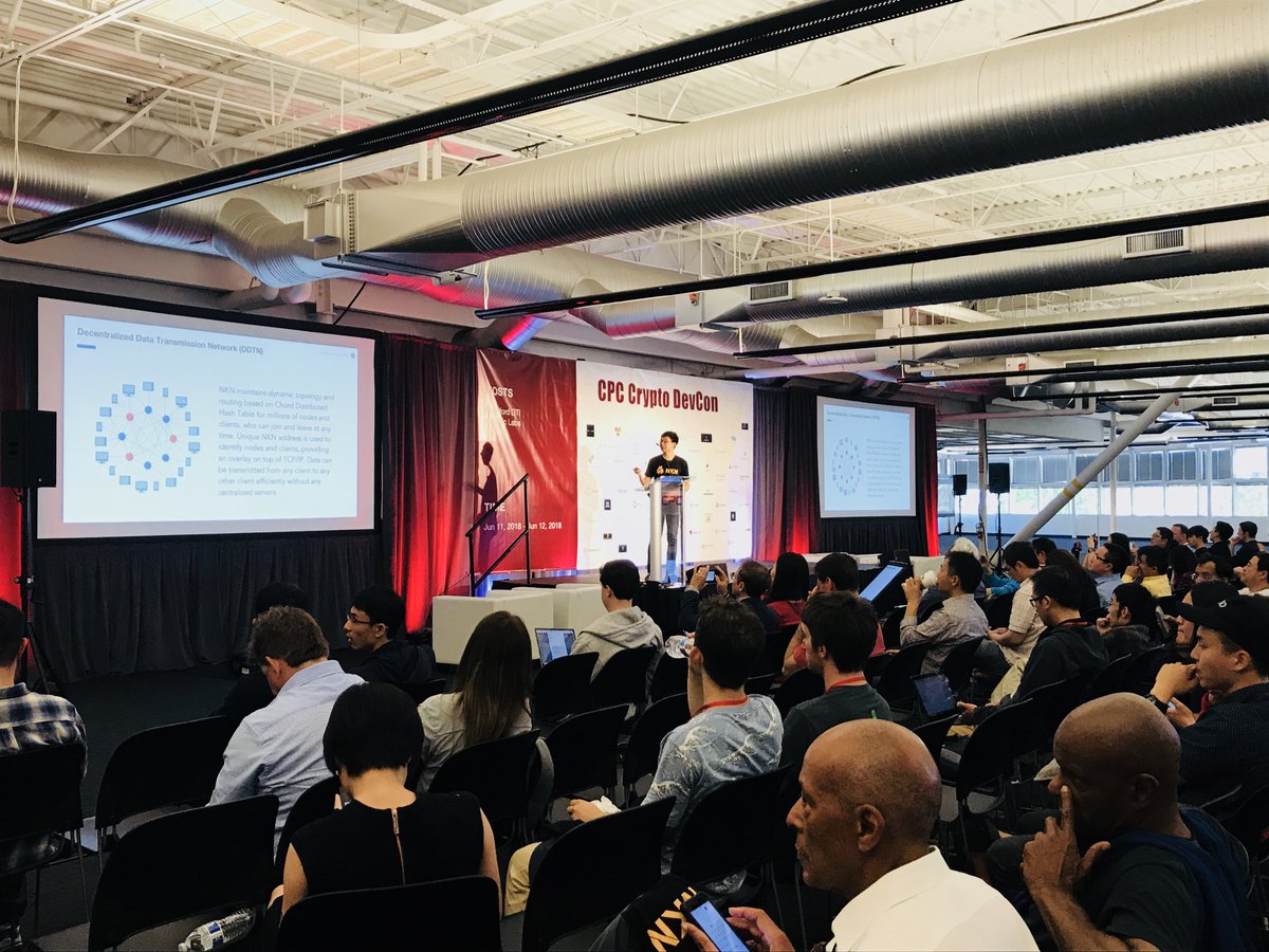 NKN_ORG's tweet photo. June’12, Dr. Yilun Zhang, CTO of #NKN Labs, announced NKN #testnet preview will launch on June’16 and #Mainnet launch also one quarter ahead of schedule. Live from CPC #CryptoDevCon https://t.co/4JurX4uPat