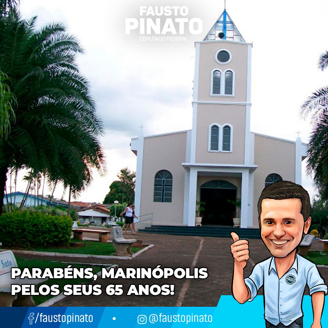 Fausto_Pinato's tweet photo. #PARABÉNS, Marinópolis, pelos seus 65 anos! https://t.co/BE2mRC4mSH