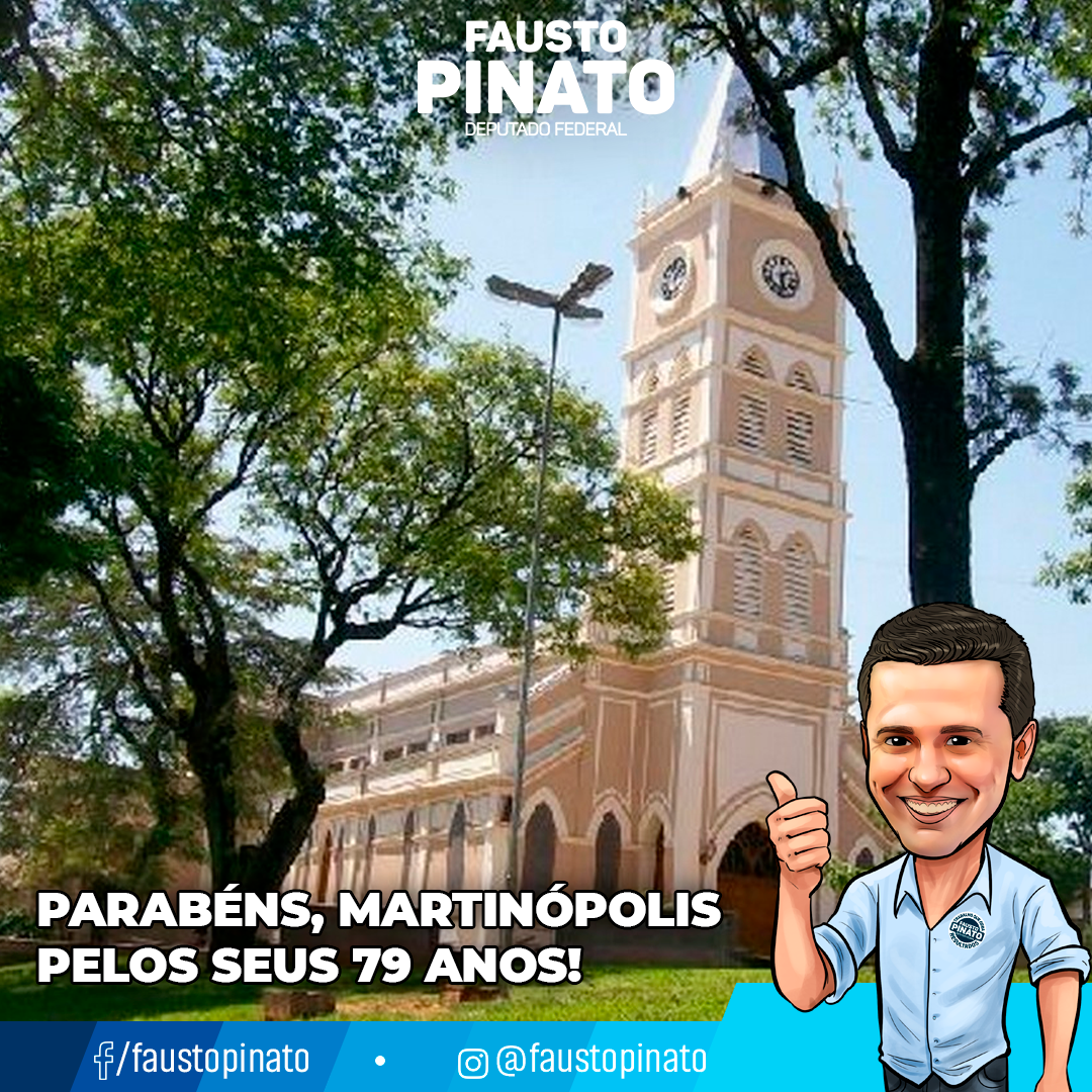 Fausto_Pinato's tweet photo. #PARABÉNS, Martinópolis, pelos seus 79 anos! https://t.co/MvSy8EHeph