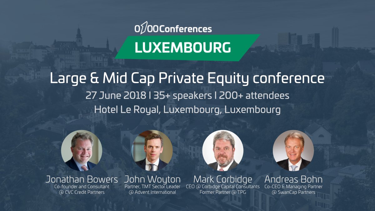 Preqin's tweet photo. Collect exclusive insights from European mid and large cap #PrivateEquity key players!
Join us at the #0100Conference in #Luxembourg. #Preqin subscribers get an exclusive 10% discount with the code PRQ10LX18
https://t.co/ICTRrt42eJ
#investors #business #networking #conferences https://t.co/Gv4GJSfheE