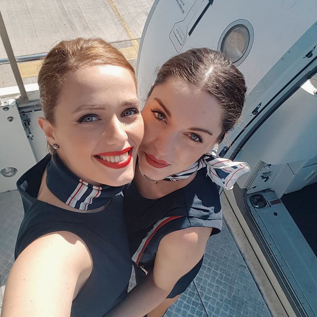 Aegean Airlines on Twitter: "Smiley crew ready to welcome you on ...