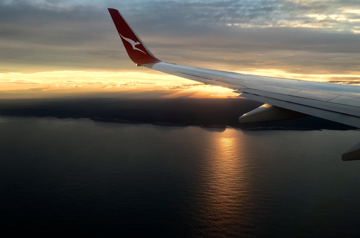 Thanks <a href="/Qantas/">Qantas</a> for a nice flight home today.