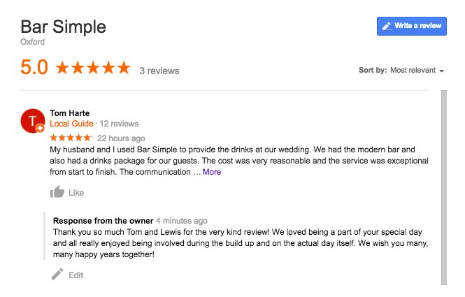 We love a good wedding and being a part of this couple's special day made us all very happy! Thanks for the super review Tom and Lewis 😊 #mobilebar #oxford #weddings