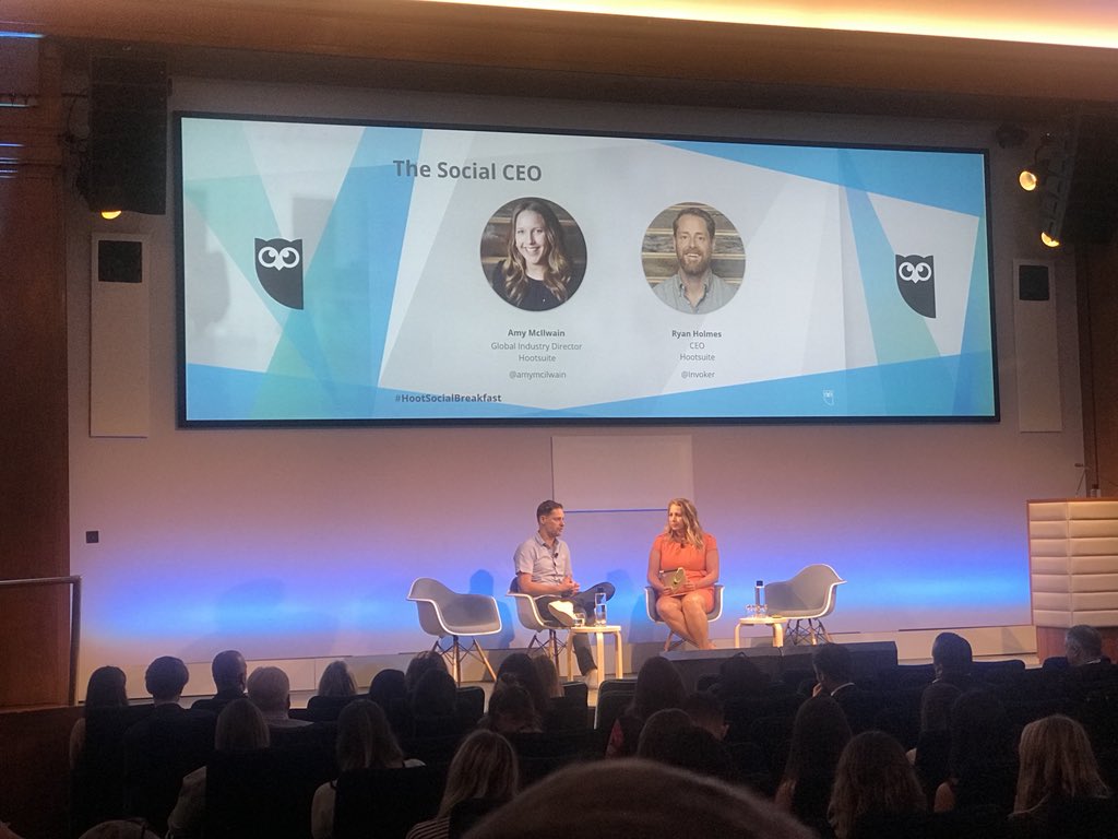 Isabelle_Source's tweet image. A real treat to have the CEO of Hootsuite here talking with us all! Great to see that within a large growing business, he’s still so passionate about Social Media and so involved and interested with the business! 👏🏻 #HootSocialBreakfast