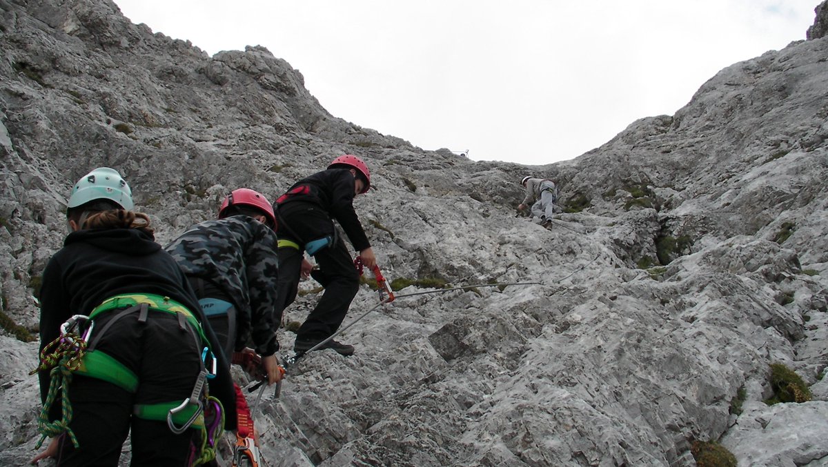 SAGTriesteCAI's tweet photo. A chiusura del #corso dell'#AlpinismoGiovanile i ragazzi hanno affrontato la #ferrataSartor verso la cima del #Peralba. Complimenti e bravi!!!!
foto https://t.co/x9JE5zsdUZ
#caiSAG #montagna #trieste #fvg #alpinismo #cai @CAI150 https://t.co/tCjyjnvxjw